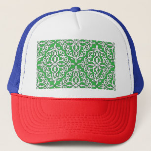 Ornamental pattern, seamless ethnic design. trucker hat
