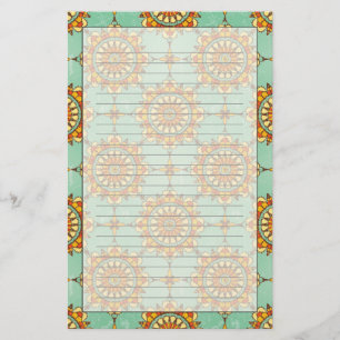 Ornamental pattern stationery