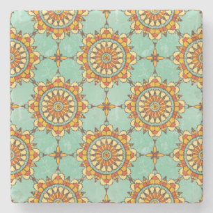 Ornamental pattern stone coaster