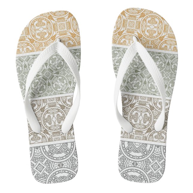 Ornamental pattern thongs (Footbed)