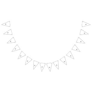 Ornamental patterns in a striking black and white bunting