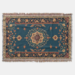 Ornamental Persian Throw Blanket