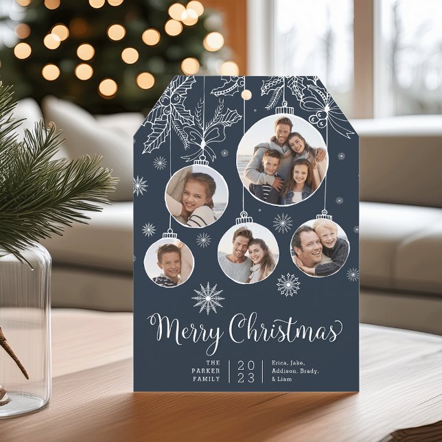 Ornamental | Photo Collage Holiday Card (Creator Uploaded)