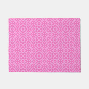 Ornamental Pink Damask Breast Cancer Awareness Doormat