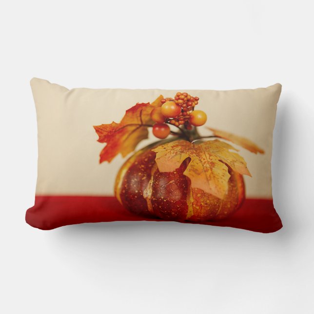 Ornamental Pumpkin Lumbar Cushion (Front)