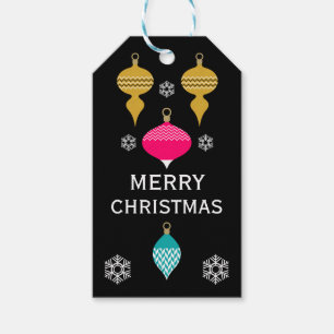 Ornamental Retro Christmas Decorative Ball Gift Tags