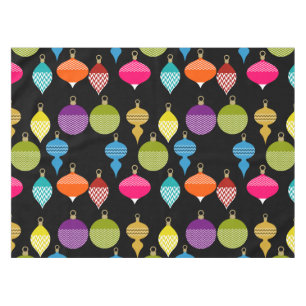 Ornamental Retro Christmas Decorative Ball Tablecloth