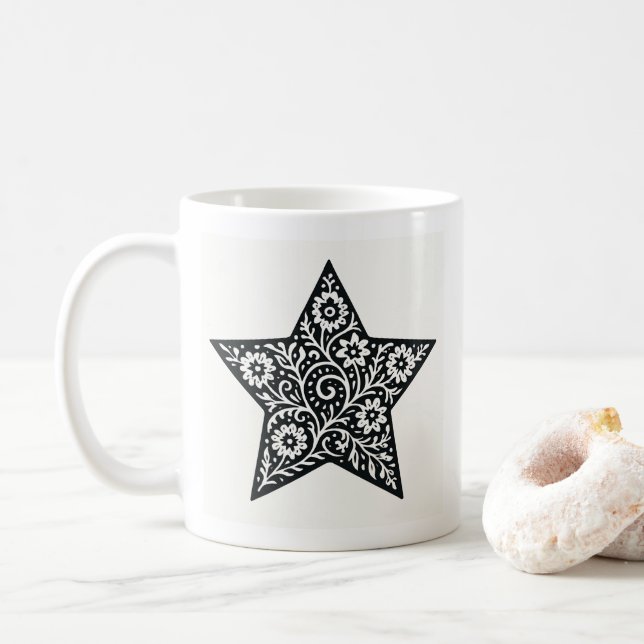 Ornamental Star Mug (With Donut)
