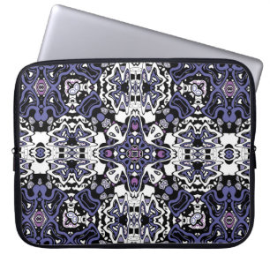 Ornamental style geometric moroccan kaliedoscope m laptop sleeve