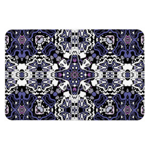 Ornamental style geometric moroccan kaliedoscope magnet