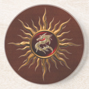 Ornamental Sun Dragon Coaster