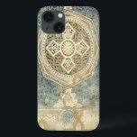 Ornamental Tapestry with Ornate Geometric Design iPhone 13 Case<br><div class="desc">This ornate geometric design,  while not as involved as those of Pythagoras,  is nonetheless captivating on this ornamental tapestry. The motif has the feel of antiquity,  and can make a great gift for anyone who appreciates the sight of ornate tile work.</div>