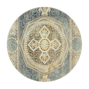 Ornamental Tapestry with Ornate Geometric Design Cutting Board