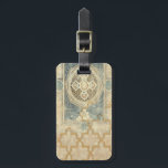 Ornamental Tapestry with Ornate Geometric Design Luggage Tag<br><div class="desc">This ornate geometric design,  while not as involved as those of Pythagoras,  is nonetheless captivating on this ornamental tapestry. The motif has the feel of antiquity,  and can make a great gift for anyone who appreciates the sight of ornate tile work.</div>