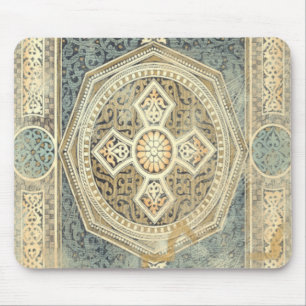 Ornamental Tapestry with Ornate Geometric Design Mouse Pad