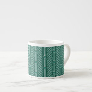 Ornamental Teal Pattern Espresso Cup