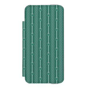 Ornamental Teal Pattern Incipio Watson™ iPhone 5 Wallet Case
