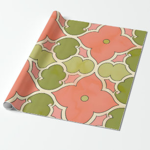 Ornamental Tile Blossom Wrapping Paper
