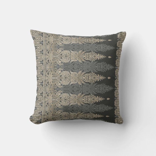 Ornamental Traditional Paisley design Cushion (Front)