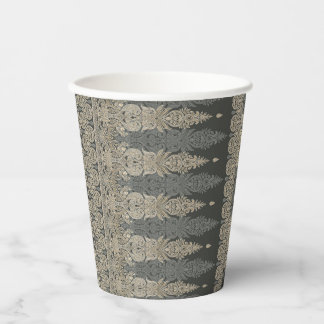 Ornamental Traditional Paisley design Paper Cups
