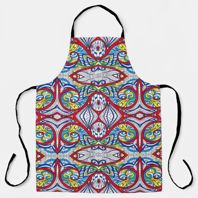 Ornamental Tribal Seamless pattern. Illustration.  Apron (Front)