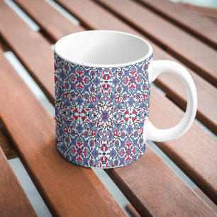 Ornamental Turkish Tile Pattern Coffee Mug