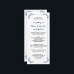 Ornamental Wedding Ceremony Program Template<br><div class="desc">Elegant and customisable Wedding Ceremony Program Template perfect for detailing your special day's order of events with style and clarity.</div>