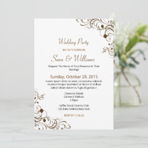 Ornamental Wedding Invitation Template 