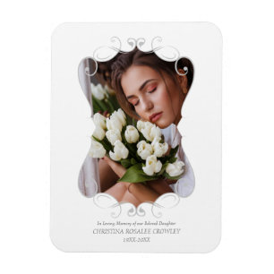 Ornamentally Remember Loved One Passed Away Magnet