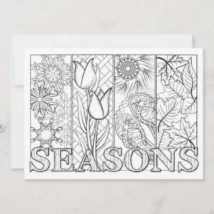 OrnaMENTALs Four Seasons Colour Your Own