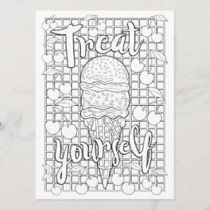 OrnaMENTALs Treat Yourself Colour Your Own Invitation