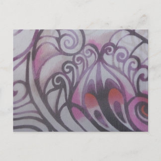 Ornamente in lila postcard