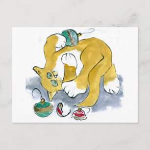 Ornaments and Sammy the Contortionist Postcard