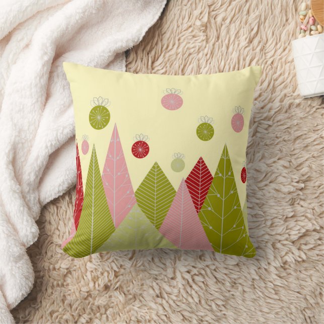 Ornaments and Trees Christmas  Cushion (Blanket)