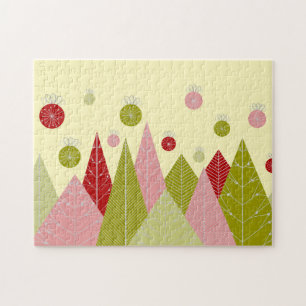 Ornaments and Trees Christmas  Jigsaw Puzzle