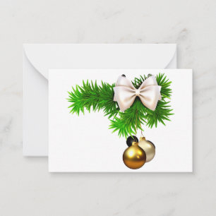 Ornaments Flat Note Card