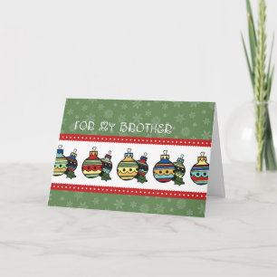 Ornaments Happy Holidays Brother Christmas Card