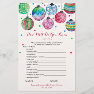 Ornaments How Well Do You Know The Bride Game