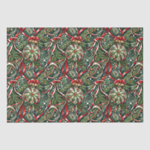 Ornaments in the Tree & Satin Ribbon Tissue Paper