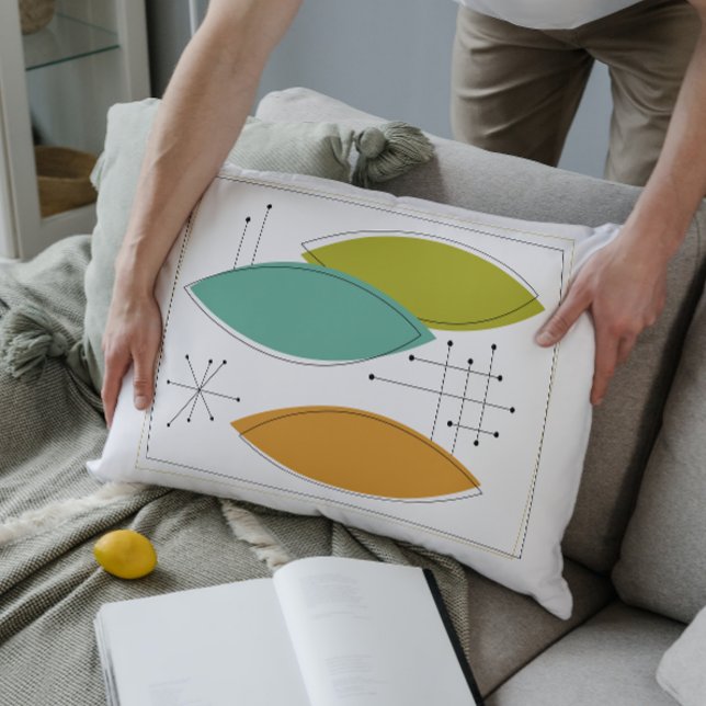 Ornaments Mid Century Modern Decorative Pillow (Creator Uploaded)