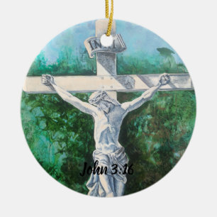 Ornaments MODERN John 3:16 FAITH CHURCH PASTOR