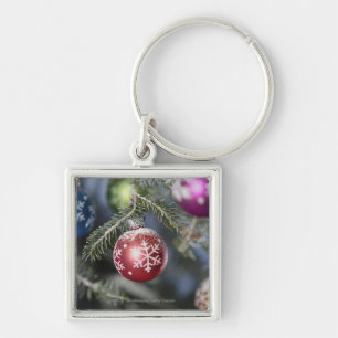 Ornaments on a Christmas tree Key Ring
