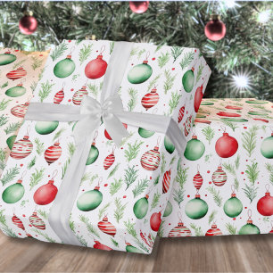 Ornaments Pattern Christmas Wrapping Paper