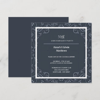Ornate 50th Anniversary Party Invitation