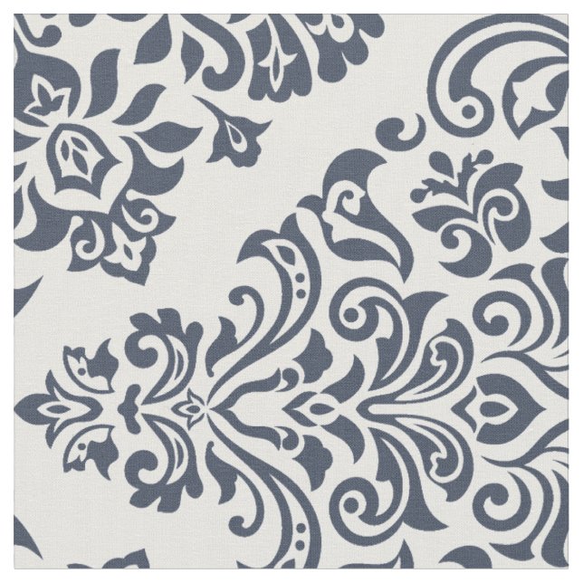 Ornate and Elegant Damask Pattern Fabric (Close Up)