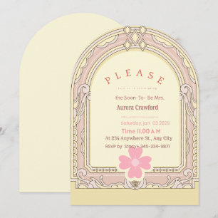 Ornate Architectural Arch Bridal Shower Invitation
