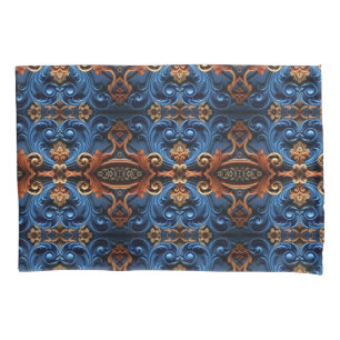 Ornate Baroque Floral Symmetry Pillowcase