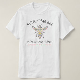 Ornate Bee Custom Honey Logo T-Shirt