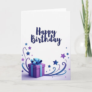 Ornate Birthday Present Card