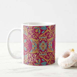 Ornate Bohemian Mandala Tile Pattern Coffee Mug